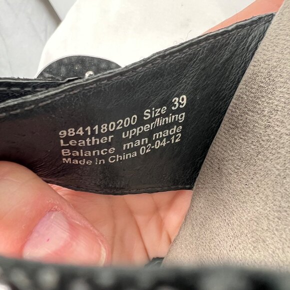 Dansko Sophie Sandals Double Strap Slip-on Black Silver Size 39 EU Size 9 US - Picture 8 of 10